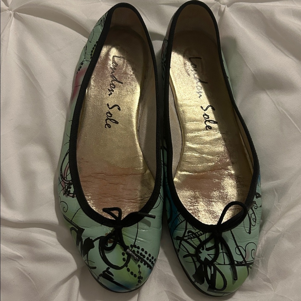 London Sole Artistic Patterned Flats